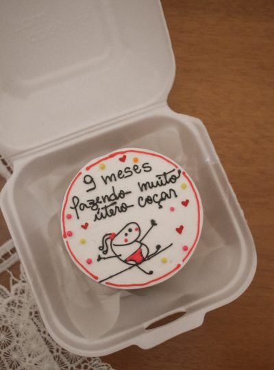 Nove Meses como Mãe de Primeira Viagem o bolo de mêsversario de nove meses da minha filha