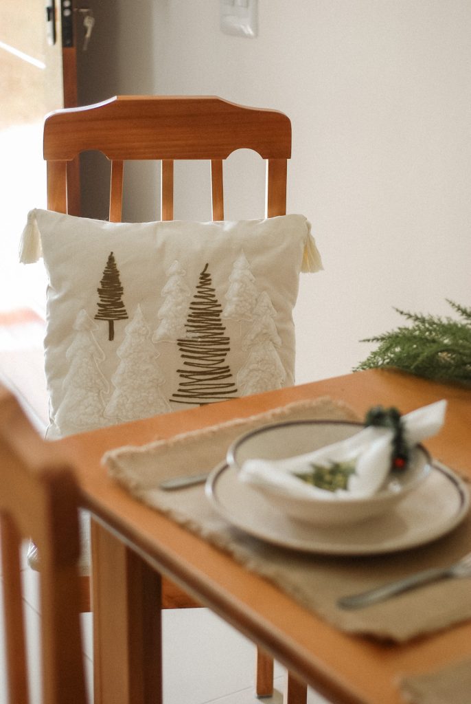 Mesa de almoço de natal